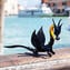 Dragón negro - Vidrio de Murano original OMG
