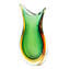 Vase Swallow - Green Amber Sommerso - Original Murano Glass OMG