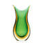 Vase Swallow - Green Amber Sommerso - Original Murano Glass OMG