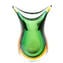 Vase Swallow - Green Amber Sommerso - Original Murano Glass OMG