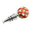 Bottle stopper -  Green and red filigree - Original Murano Glass OMG