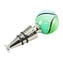 Bottle stopper flat - green and light blue - Original Murano Glass OMG