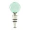 Bottle stopper flat - Green filigree - Original Murano Glass OMG