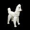 Caniche blanco - Perro - Vidrio de Murano original OMG