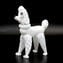Caniche blanco - Perro - Vidrio de Murano original OMG