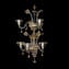 Applique cadoro 3 + 2 luci - Oro - Murano Glass