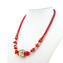 Necklace Tupis - Gold and Red - Original Murano Glass OMG