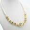 Necklace Tupis - Gold and white - Original Murano Glass OMG