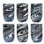 Set of 6 Drinking glasses - With Avventurina - Original Murano Glass