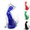 Gatto figurina - colori sommersi - 1 Pezzo - Vetro di Murano
