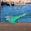 Papera in volo figurina - Colori sommersi - 1 Pezzo - Vetro di Murano