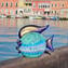 Pesce con murrine e oro - Collezione Lallero - Animali - Vetro di Murano Originale Omg