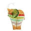 Elephant with Murrine and gold - Lallero collection - Original Murano glass OMG