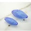 Cuentas de cristal de Murano con diseño de filigrana - Azul 