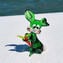 Green rabbit miniature - Original Murano Glass OMG