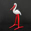 Stork miniature - Original Murano Glass OMG
