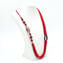 Necklace Red & Black - Conterie + bead filigree - Original Murano Glass OMG