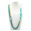 Necklace Lightblue & aventurine - Conterie + bead - Original Murano Glass OMG