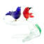 Couple of birds on branch - Glass Sculpture - Original Murano Glass OMG