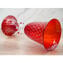 Montecristo Giglio Cup - Red & Gold- Original Murano Glass OMG