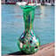 Vaso Lily Alto - Verde - Vetro di Murano Originale OMG