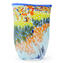 Vaso Baldo - Murrine - Bordo Blu - Vetro di Murano Originale OMG 