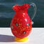 Pitcher Red + Murrine - Original Murano Glass OMG