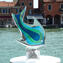 Tropical Fish Sculpture Sommerso BG - Chroma Collection - Original Murano Glass 